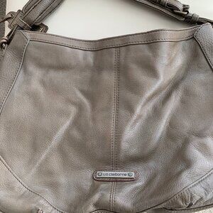 Taupe Leather Liz Claiborne purse